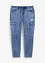 Regular Fit Cargo Jeans i dra på-modell, Tapered, bonprix