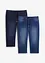 Regular Fit 3/4-jeans i dra på-modell av tunn denim, Straight (2-pack), bonprix