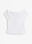 Off-shoulder-topp av ren ekologisk bomull, bonprix