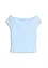 Off-shoulder-topp av ren ekologisk bomull, bonprix