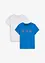 T-shirt i basmodell med tryck (2-pack), bonprix