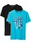 T-shirt för barn (2-pack), ekologisk bomull, bonprix
