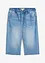 Långa dra på-jeansbermudas för barn, Slim Fit, bonprix