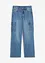 Loose Fit Stretch Cargo Jeans för barn, Straight, bonprix