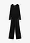 Jumpsuit i jersey med djup urringning, bonprix