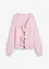 Vändbar cardigan med rosetter, bonprix