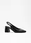 Slingbackpumps i skinn, bonprix