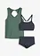 Tankini + baddräktsöverdel (3 delar), bonprix