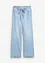 Wide Leg Jeans, Mid Waist, med knytskärp, bonprix