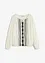 Blus med broderi, bonprix