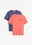 T-shirt med ficka, ren ekologisk bomull (2-pack), bonprix