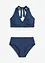 Halterneckbikini (2 delar) med återvunnen polyamid, bonprix