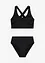 Ribbstickad bikini med BH-topp (2 delar), bonprix