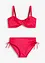 Balconettebikini i glansigt material (2 delar), bonprix