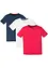 T-shirt i basmodell för barn (3-pack), ekologisk bomull, bonprix