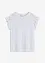 Stickad topp med virkad look och spets, bonprix