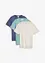 V-ringad T-shirt (3-pack), bonprix