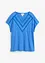 T-shirt i rent linne med spets, bonprix