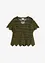 Virkad cardigan i kort modell, bonprix