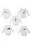 Långärmad babybody (5-pack), ekologisk bomull, bonprix