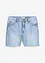 Långa jeansshorts med ofållade benslut, Relaxed Fit, bonprix
