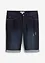 Stretchiga jeansbermudas med uppvikta benslut, Regular Fit, bonprix