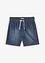 Dra på-shorts för barn i denim av ekologisk bomull, normal passform, bonprix