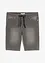 Trikåbermudas med bekvämt snitt och jeanslook, normal passform, bonprix
