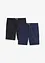 Stretchiga bermudas i chinosmodell (2-pack), normal passform, bonprix