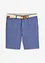 Stretchiga bermudas med skärp, Regular Fit, bonprix