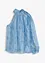 One shoulder-blus i chiffong, bonprix