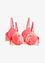 Formpressad BH med flerfärgad spets (2-pack), bonprix