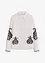 Blus med broderi av mjuk viskosmix, bonprix