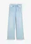 Stretchjeans med hög midja och vida ben, bonprix