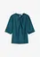 Blustopp i glansig satin, bonprix
