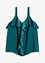 Linne i glansig satin, bonprix