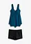 Lång tankini med sicksackkant nedtill (2 delar), bonprix