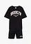 T-shirt och shorts i tjockt material av ekologisk bomull (2 delar), bonprix