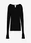 Ribbstickad topp, bonprix