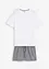 Pyjamas med shorts och korta ärmar, av ren bomull, bonprix