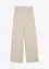 Palazzobyxa med stickad look, bonprix