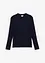 Finstickad tröja med flätmönster, Slim Fit, bonprix