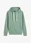 Sweatshirt med huva i ren bomull, bonprix