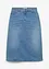Stretchig jeanskjol, High Waist, bonprix