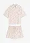 Pyjamas med shorts, slubbeffekter, oversized, bonprix
