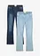 Dra-på jeans Mid Waist (2-pack), bonprix