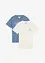 T-shirt av ekologisk bomull (2-pack), bonprix