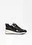 Fina sneakers från Tamaris med glittrande ovansida och detaljer i ormskinnsmönstrat material och lack, Tamaris