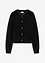 Stickad hålmönstrad cardigan, bonprix