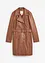 Trenchcoat av skinn, bonprix
